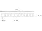 Lochband ELBRO, verzinkt, Länge 45m, 17×0.6mm