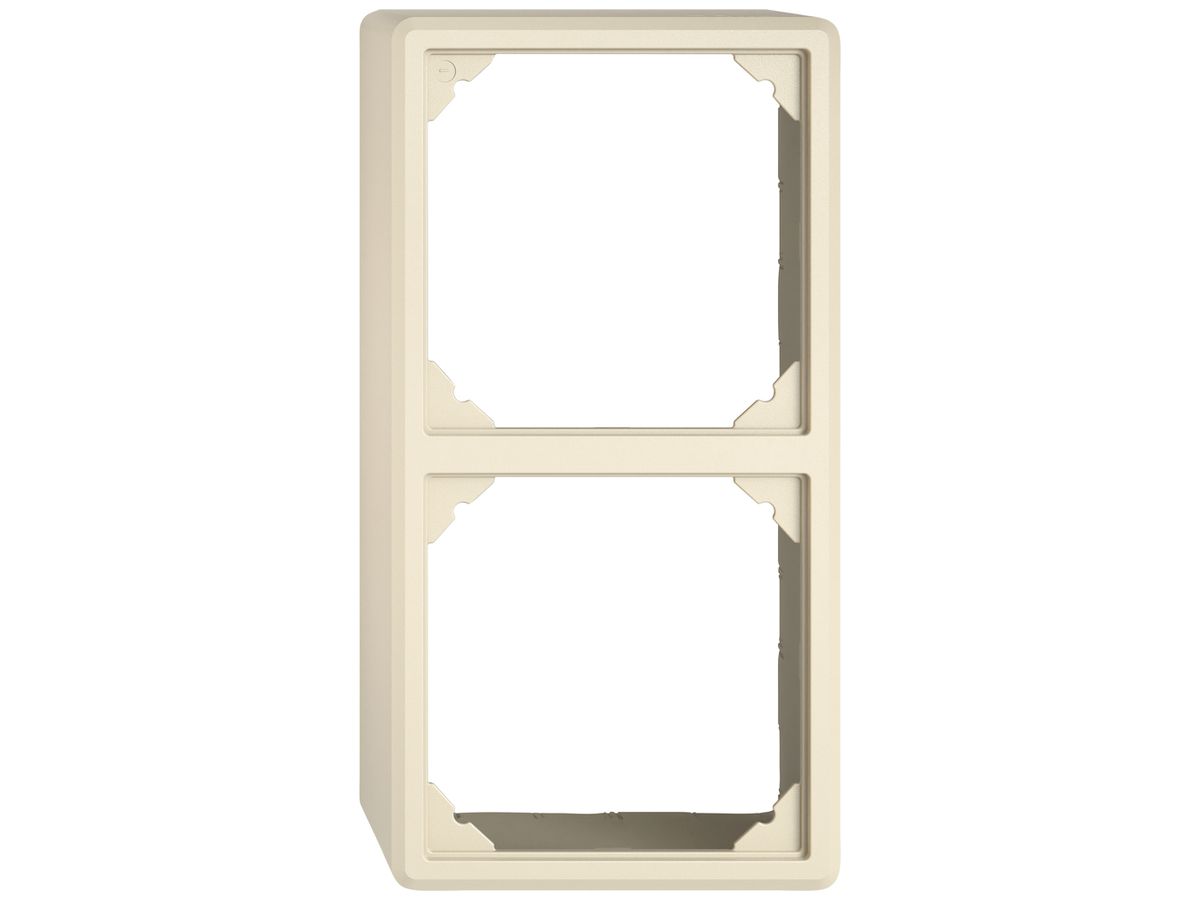 AP-Kappe EDIZIO.liv SNAPFIX® für 2 Apparate GX.54.A crema