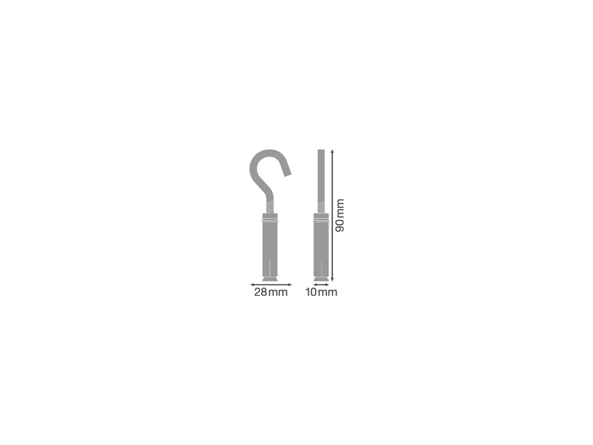 Montagehalter-Set LEDVANCE TRUSYS FLEX Stahl für Kettenabhängung