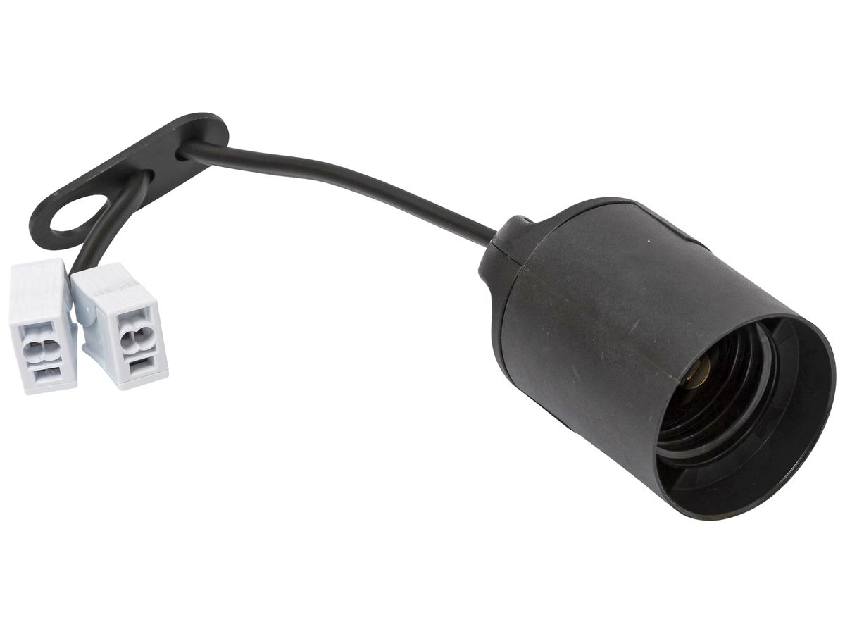 Baustellenfassung ELBRO E27 Kunststoff Kabel 150cm schwarz