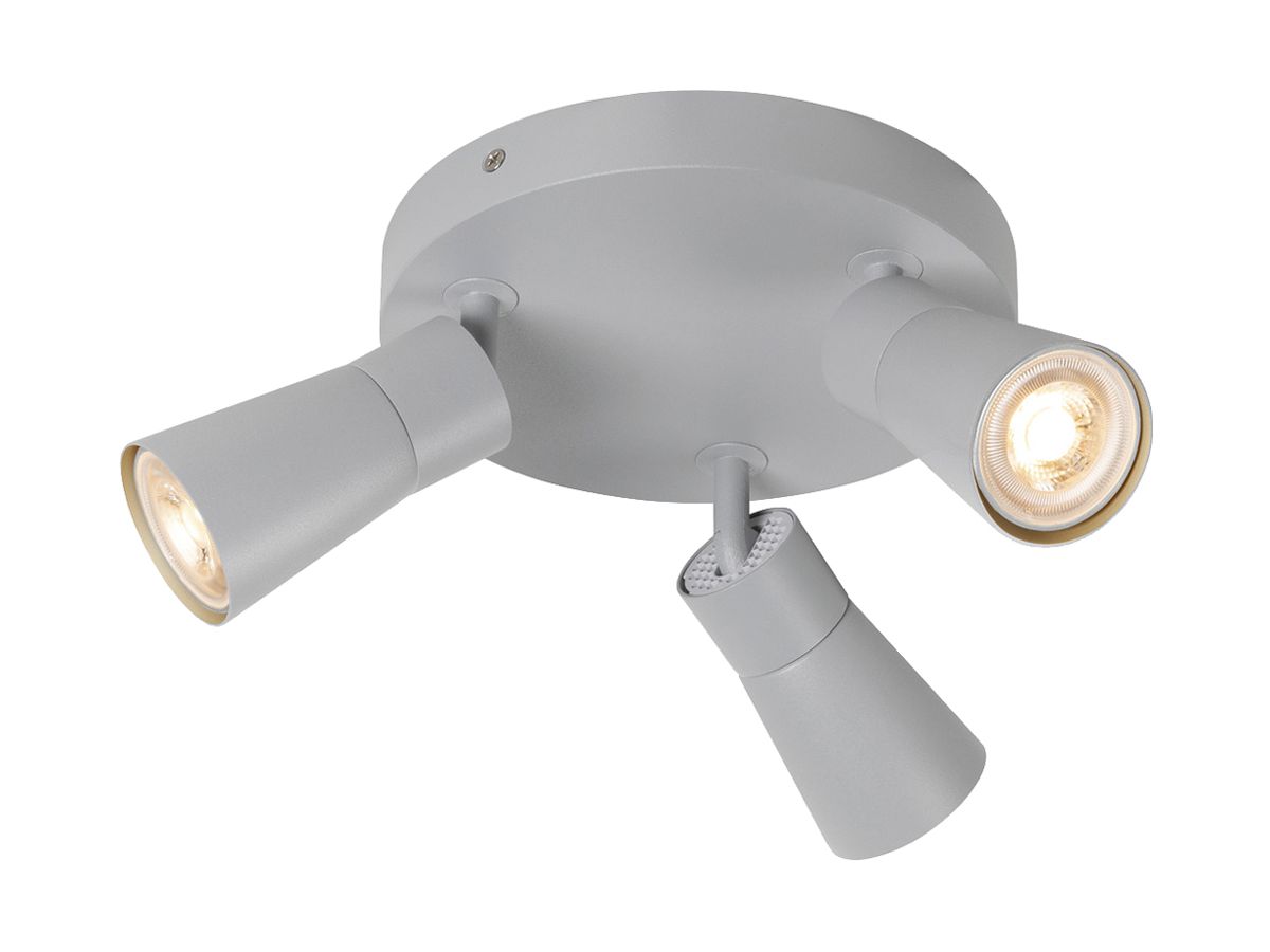 Spot SLV PURI 2.0 Cone CW GU10 3×6W DIM Ø180×113mm grau