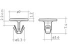 Montage Clip Tridonic, für LED-Module mit 4.3mm Lochdruchmesser