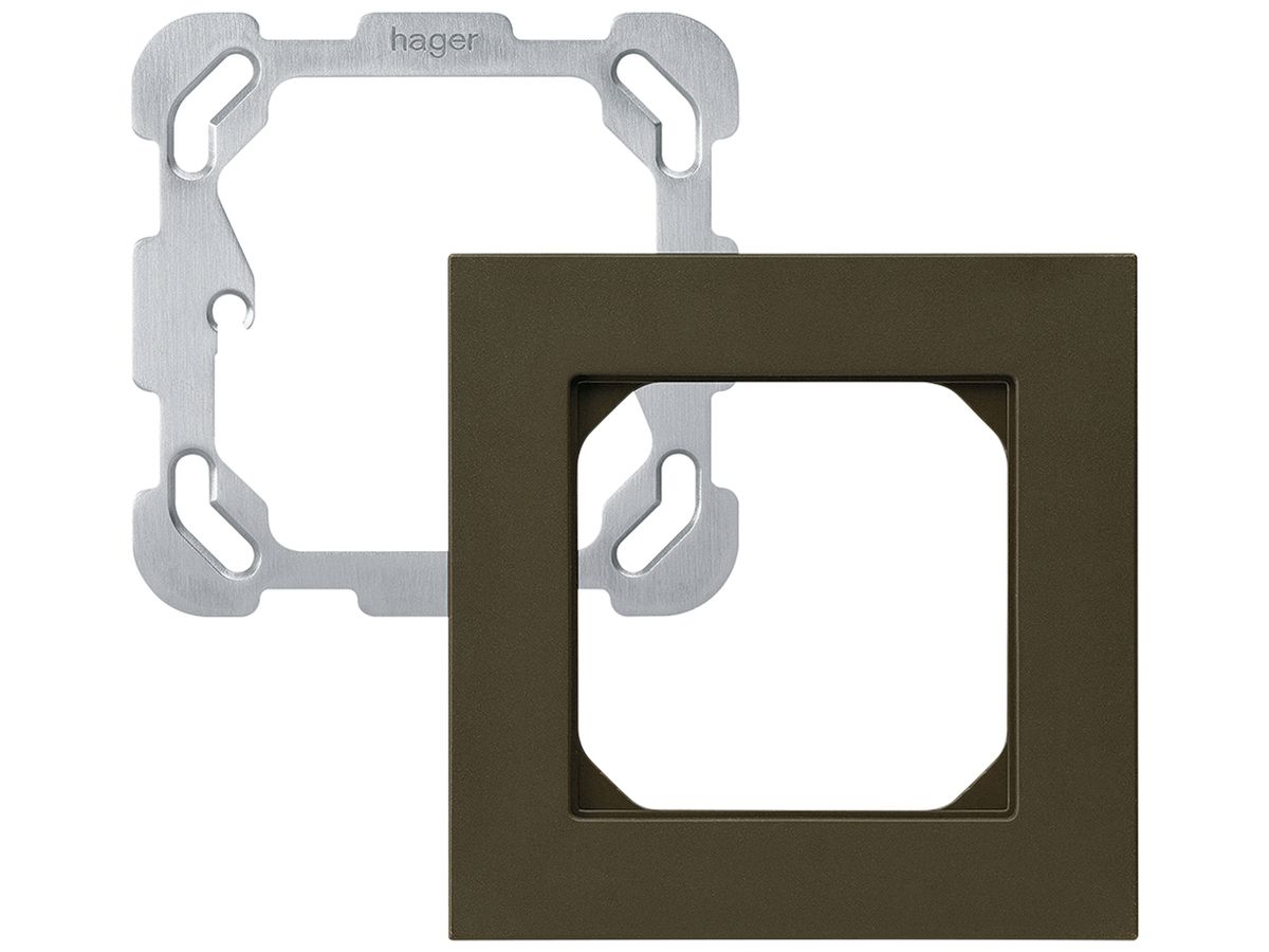 UP-Kopfzeile Hager kallysto.pro 1×1 94×94mm braun