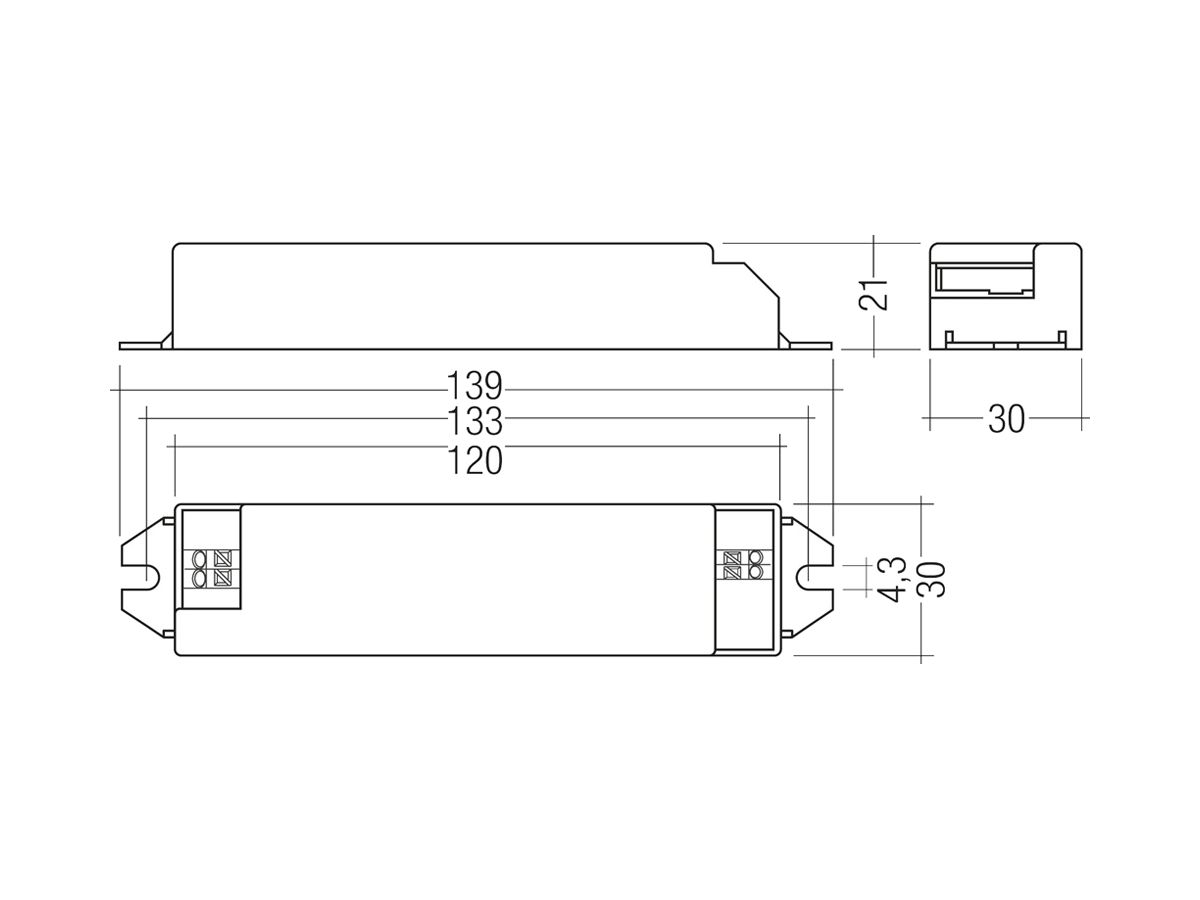 LED-Konverter Talexx Basic PHASE-CUT LCBI 15W 350mA 240V