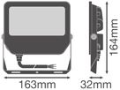 LED-Strahler LEDVANCE COMPACT 42W 3600…6100lm 3000…6500K IP65 VWB 163×164