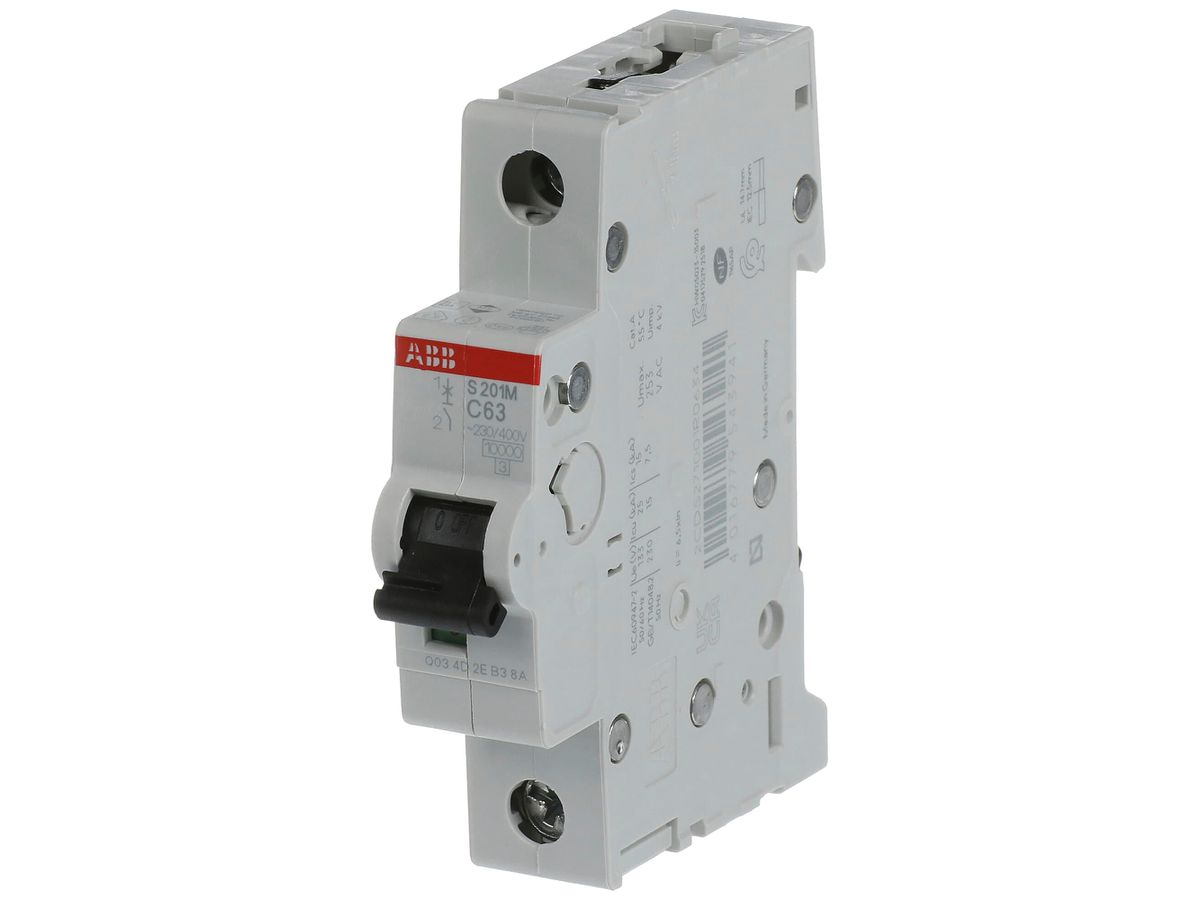 Leitungsschutzschalter ABB S201M-C63 63A C 10kA