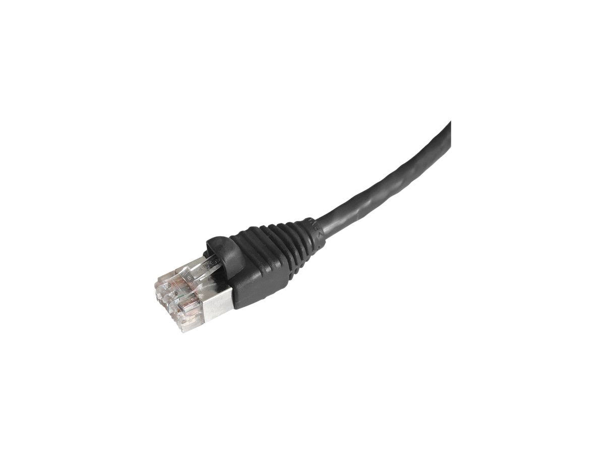 Patchkabel Dätwyler CU RJ45 10m schwarz U/UTP Kat.6