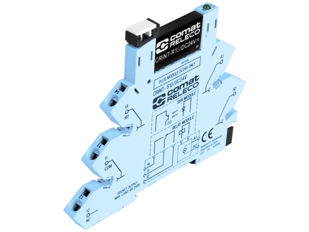 Interfacerelais ComatReleco CRINT-C125, 24VDC, 1W MOSFET 4A/3…28.8VDC