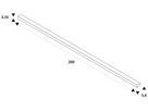 EB-Stromschiene SLV S-TRACK DALI 3-phasig 230V Aluminium 2000mm schwarz