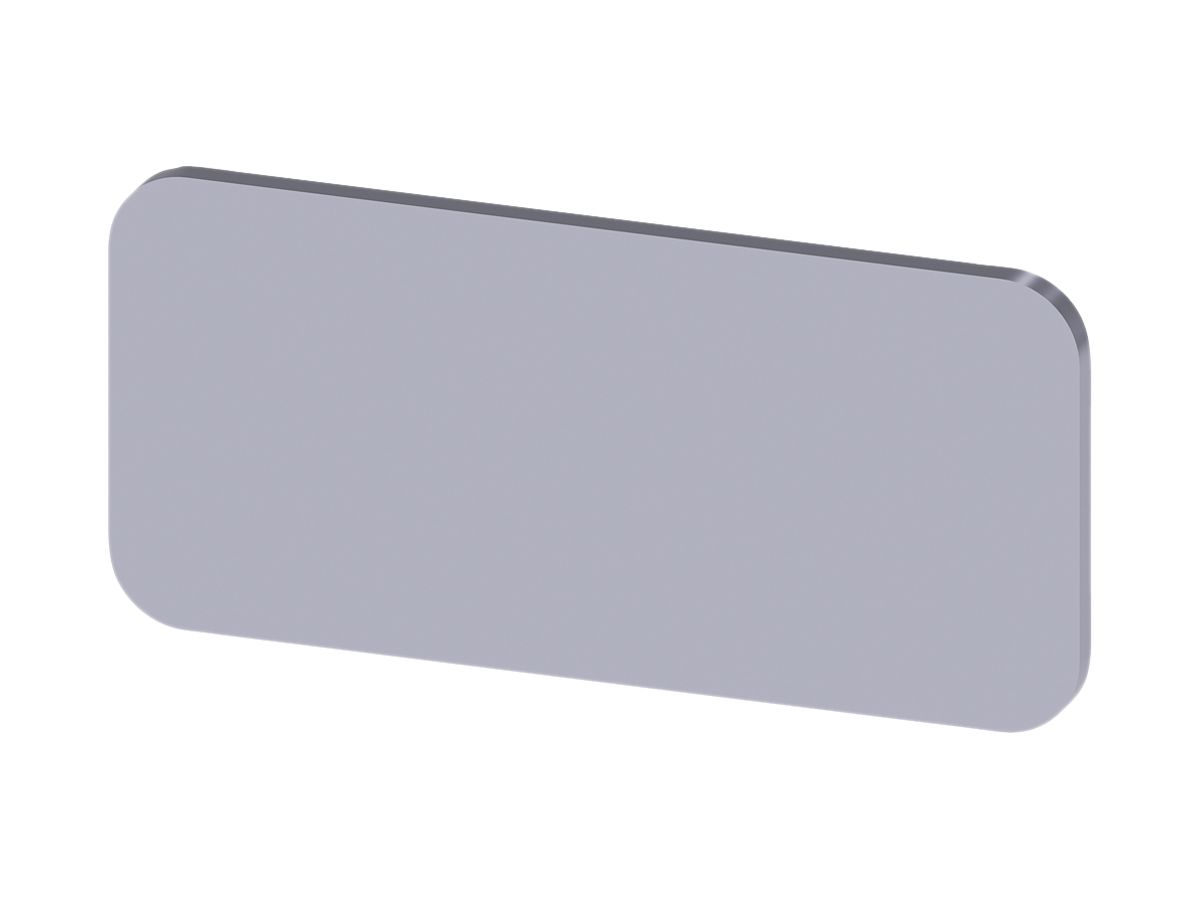 Bezeichnungsschild Siemens SIRIUS ACT, ohne Aufdruck, 12.5×27mm, silber