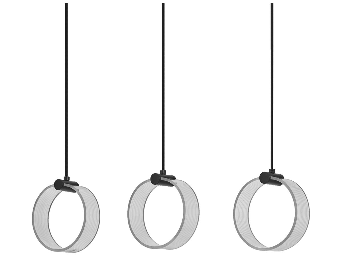 LED-Pendelleuchte LEDVANCE Decor Circle 20W 1300lm 865 Ø160m×660mm schwarz