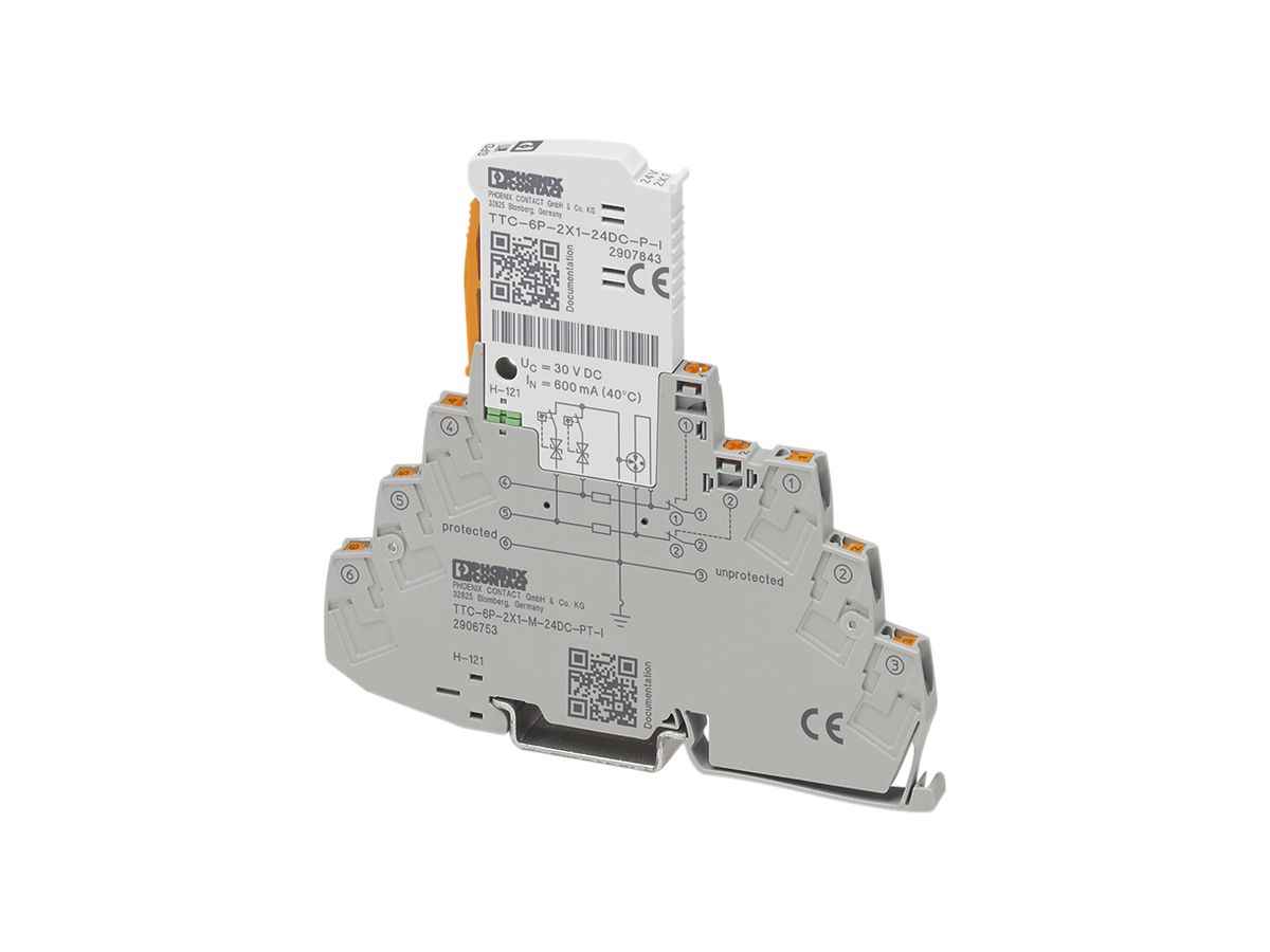 Überspannungsschutz Phoenix Contact TTC-6P-2X1-M-24DC-PT-I