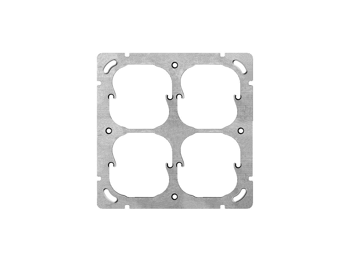 UP-Befestigungsplatte FH 2×2 4×52mm