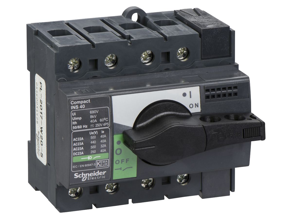 EB-Lasttrennschalter Schneider Electric NS-I 40 4L grau/schwarz