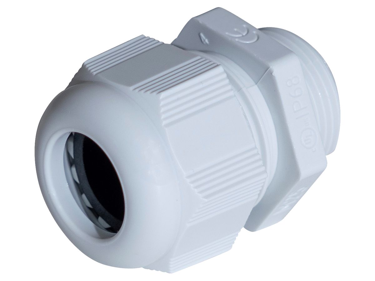 Kabelverschraubung PLICA-TEC, M25 für Kabel Ø7…14mm 10mm PA IP68 lichtgrau