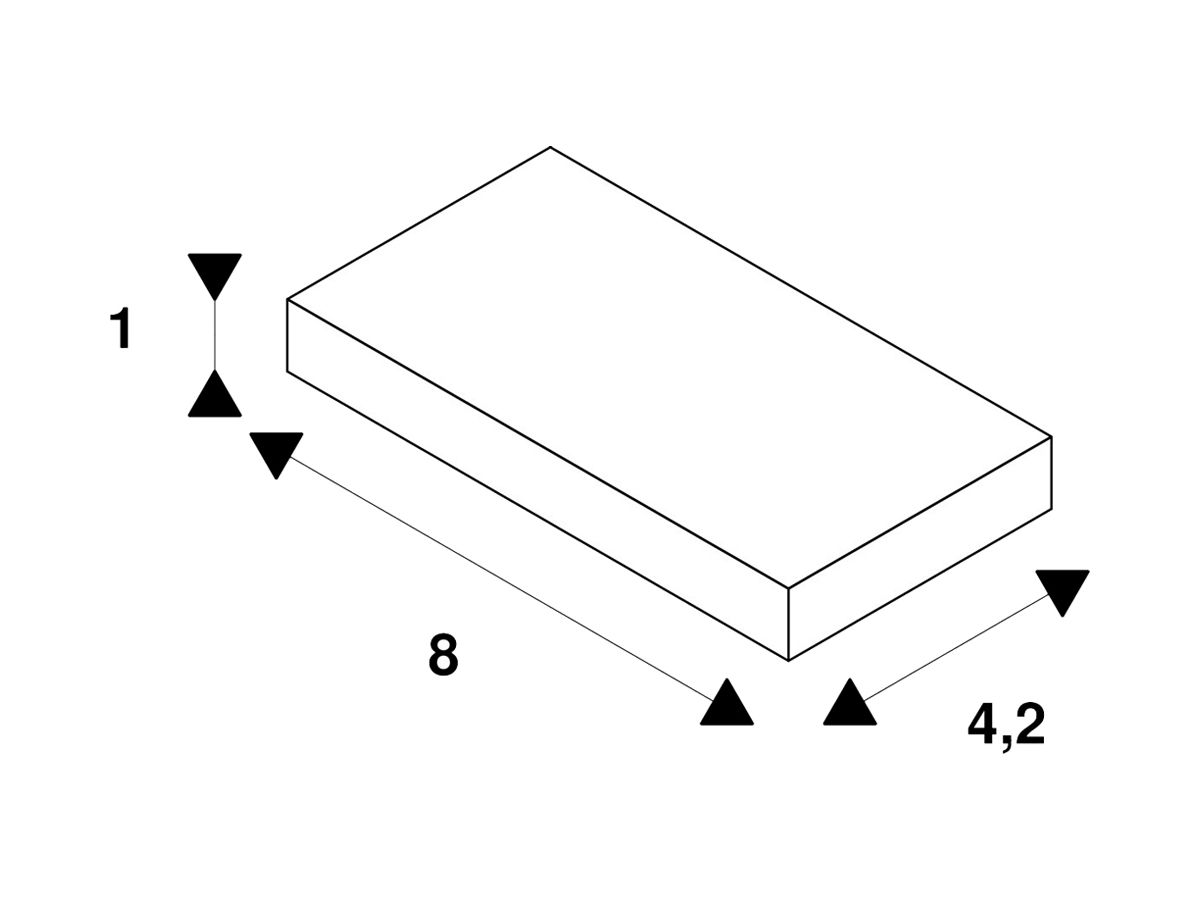 Längsverbinder SLV GRAZIA 60 80×42×10mm Aluminium