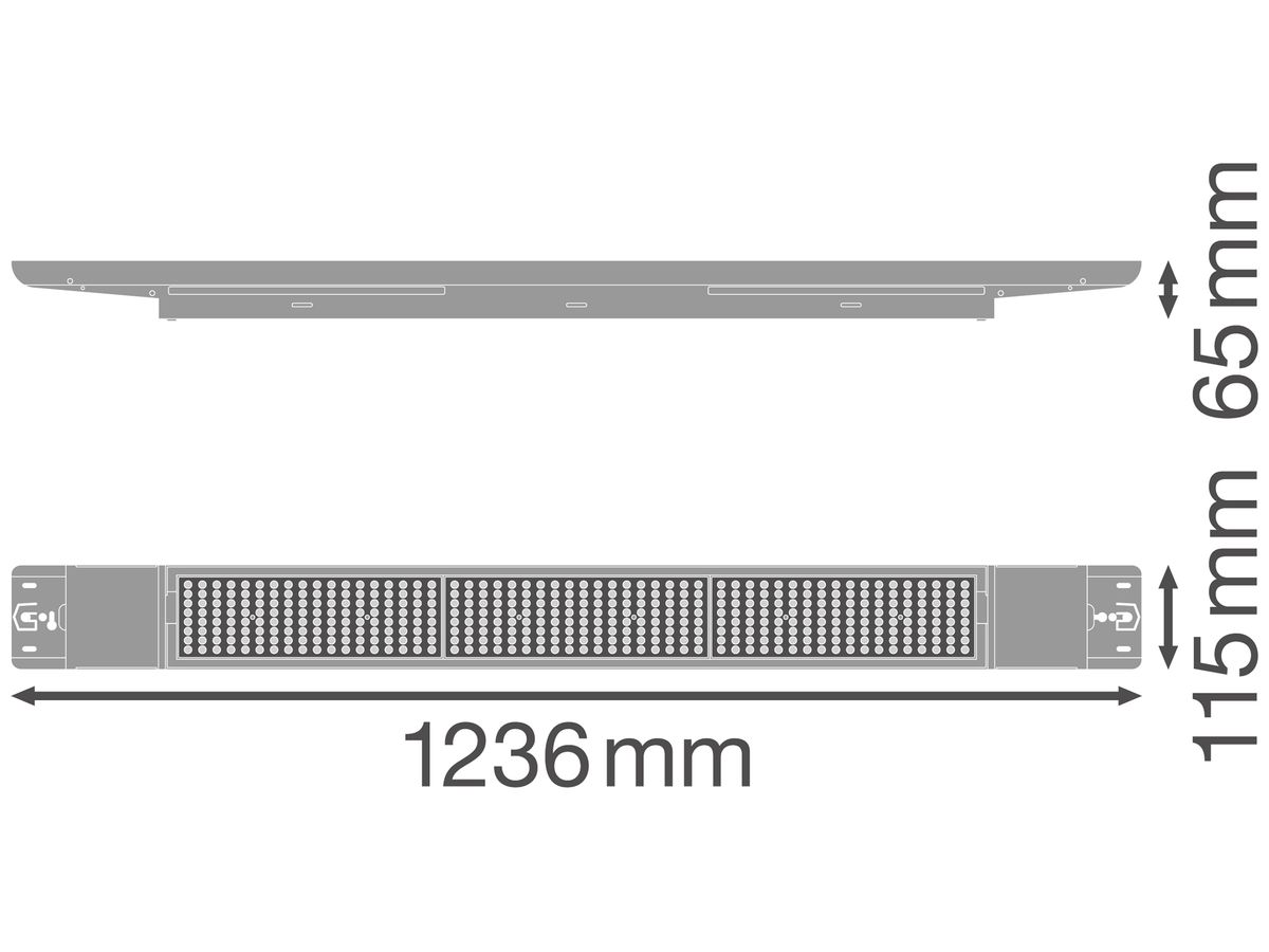 LED-Deckenleuchte LEDVANCE LOW BAY FLEX 1200 W 42W 6510lm 4000K weiss