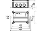 Kabelabzweigkasten Bettermann E30-E90 2 Sicherungshalter 150×116×67mm 6mm² or