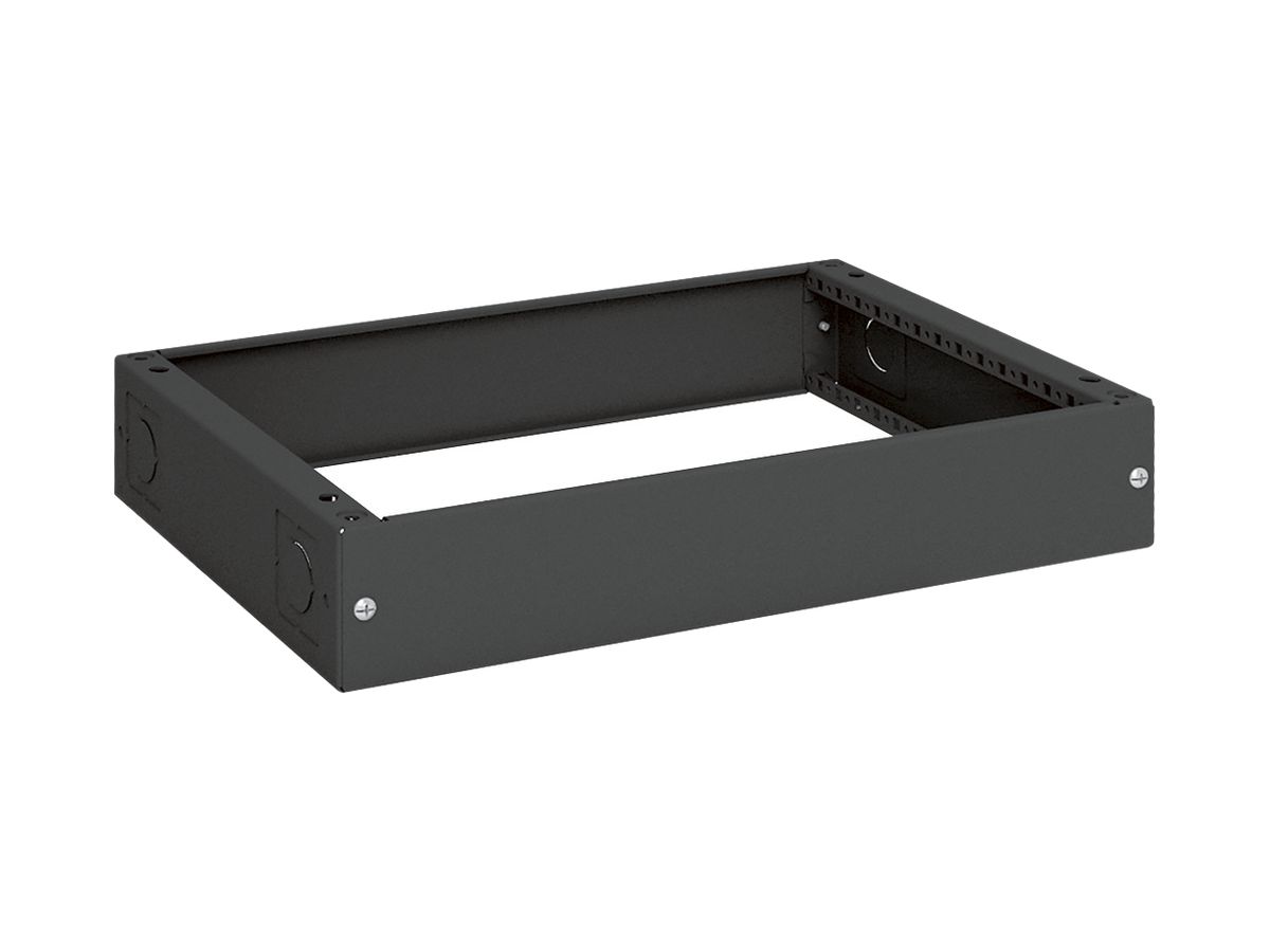 Sockel Hager univers 100×550×400mm für Schrank FR schwarz RAL 9005