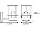 Wandleuchte LDV ENDURA CLASSIC POST UP E27 Edelstahl IP44