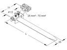 Erdleitungsbride 3/4…6" 25…70mm² Längsverdrahtung