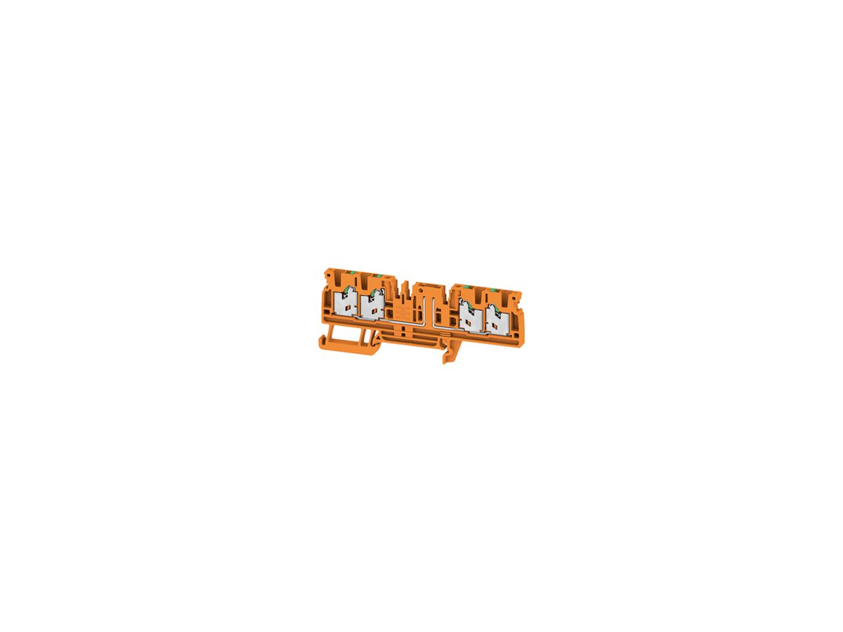 Durchgangs-Reihenklemme WM SDT 4C 0.5…2.5mm² 20A/500V Snap-in TH35 or