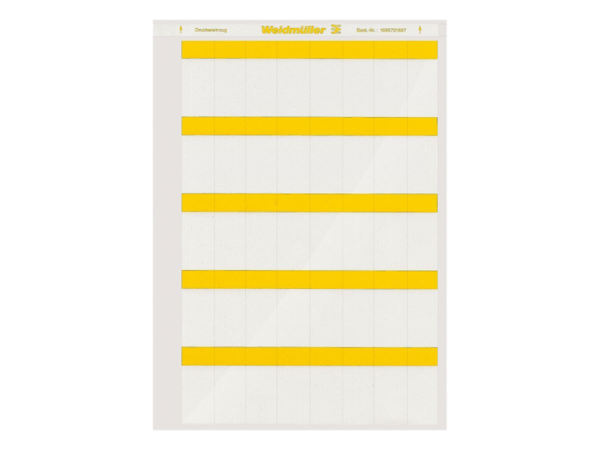 Kabelmarkier-Etikette Weidmüller LaserMark WriteOn für Ø6.8…12mm 55×23mm gelb