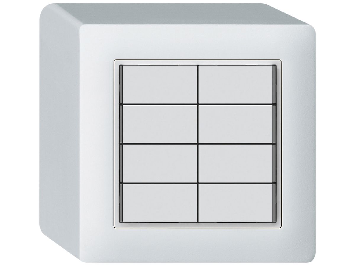 AP-Taster KNX KAL 8×Tasten 8×Betätigungspunkte LED weiss