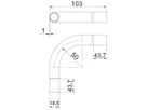 Bogen Bettermann Stapa 90° Ø16mm Stahl galvanisch/elektrolytisch verzinkt Zink