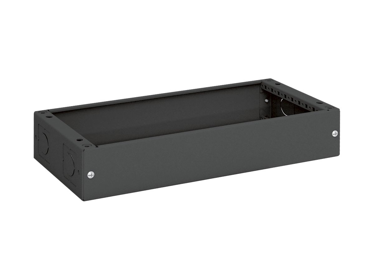 Sockel Hager univers 100×550×275mm für Schrank FR schwarz RAL 9005
