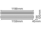 LED-Deckenleuchte LEDVANCE LINEAR IndiviLED D 1200, 34W 940 weiss