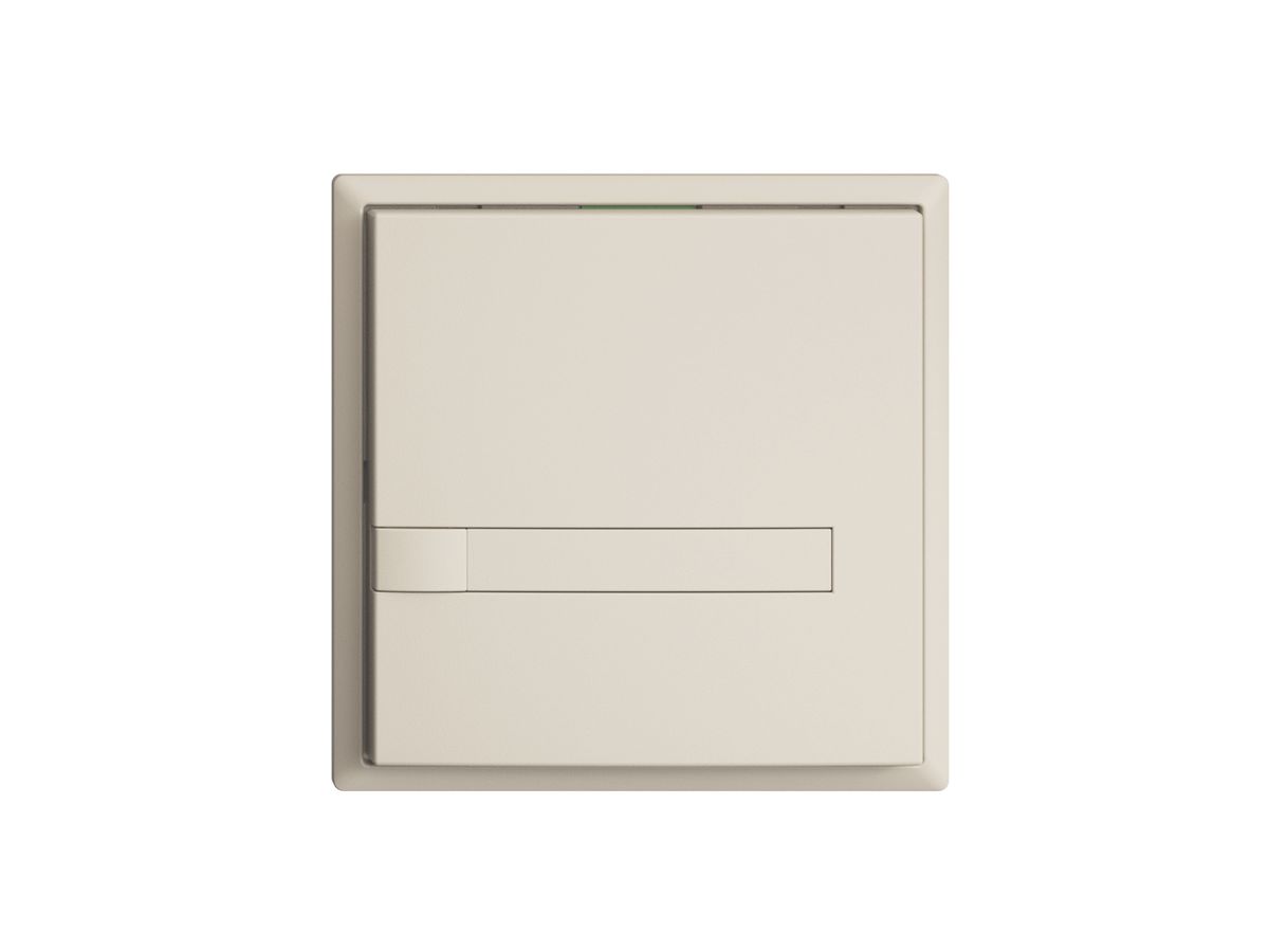 UP-Taster KNX 1-fach EDIZIOdue crema RGB ohne LED mit Papiereinlage