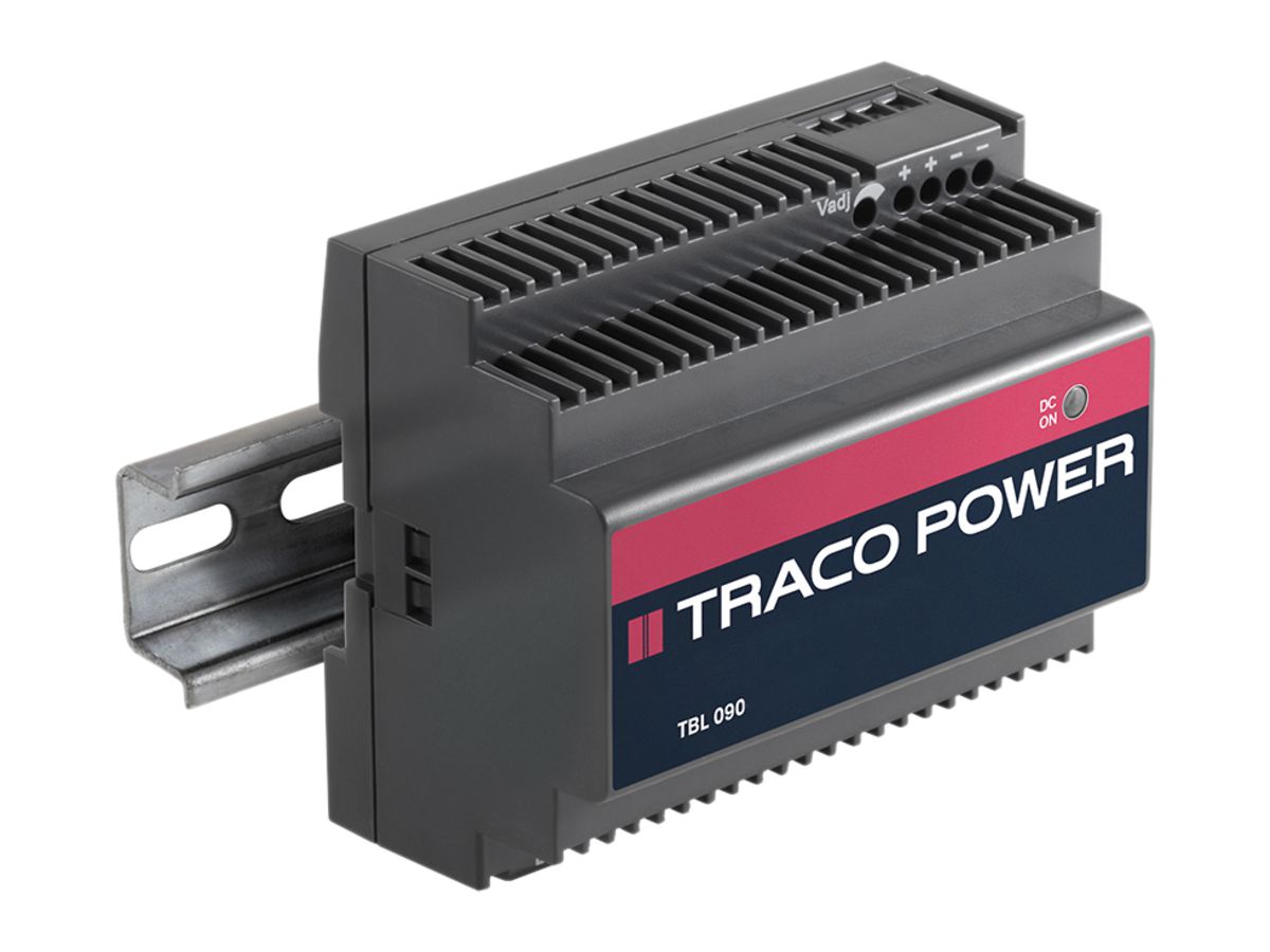 REG-Netzteil Traco TBL 090-124, 90W 3.75A 24VDC 6TE
