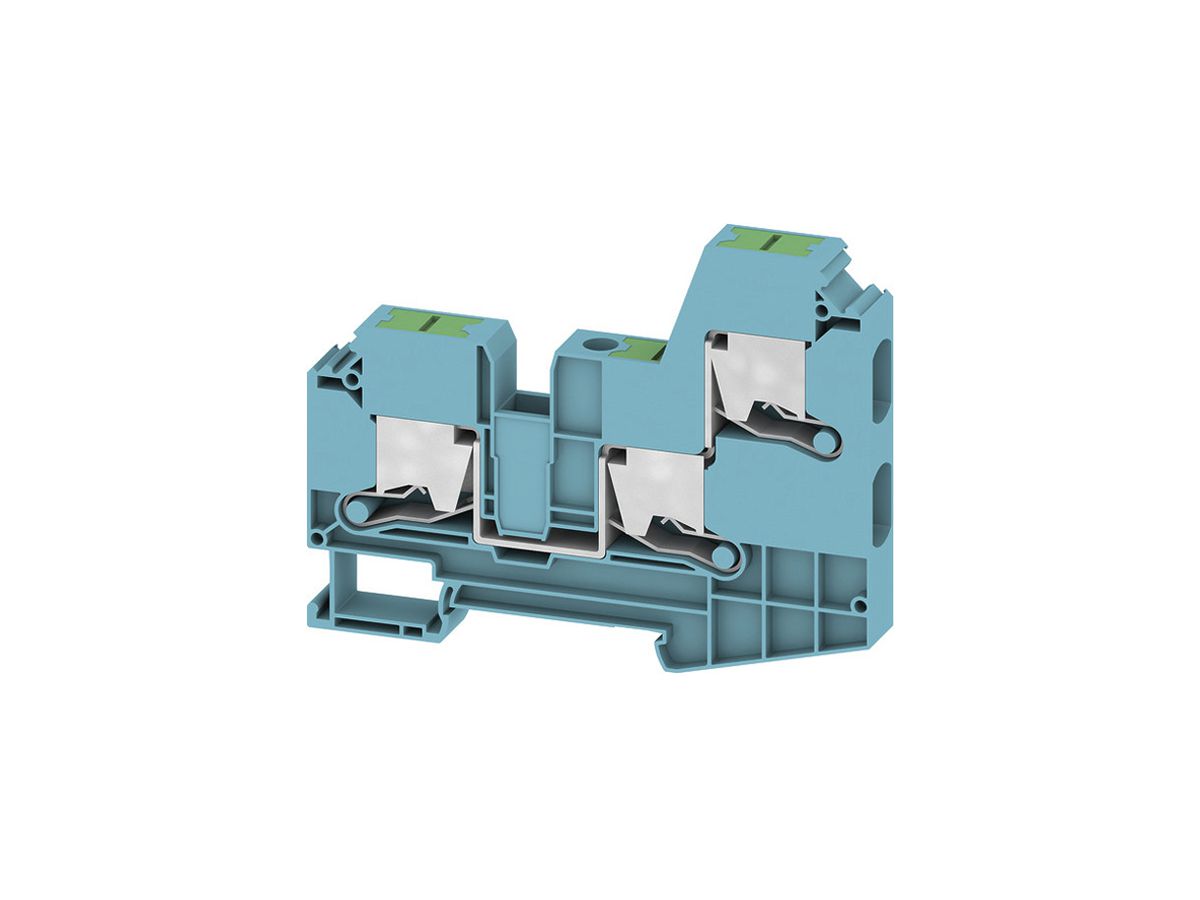 Durchgangs-Reihenklemme WM SL3C 1.5…16mm² 57A/1000V Snap-in TH35 bl