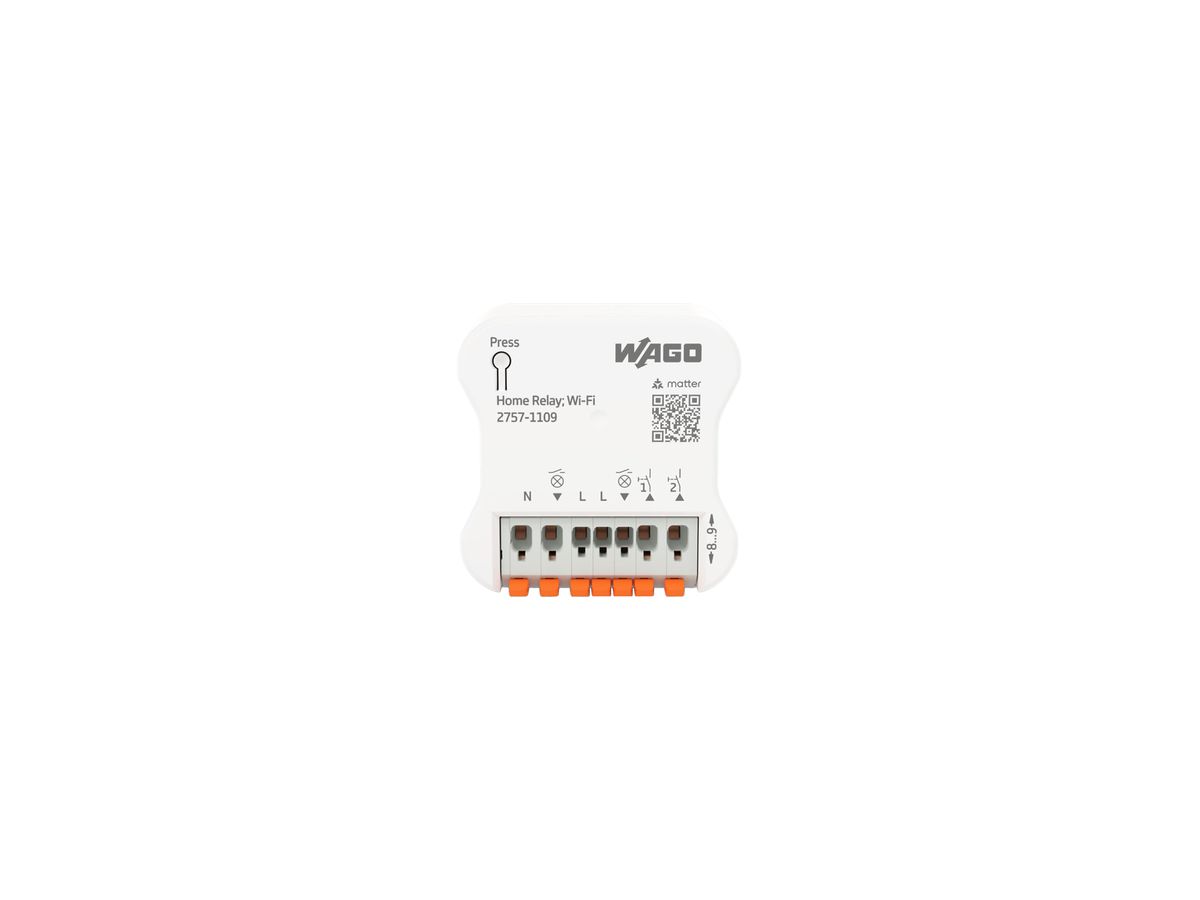 EB-RF-Schaltaktor WAGO Home Relay;Wi-Fi matter 2-Kan 6A 1380W 240V