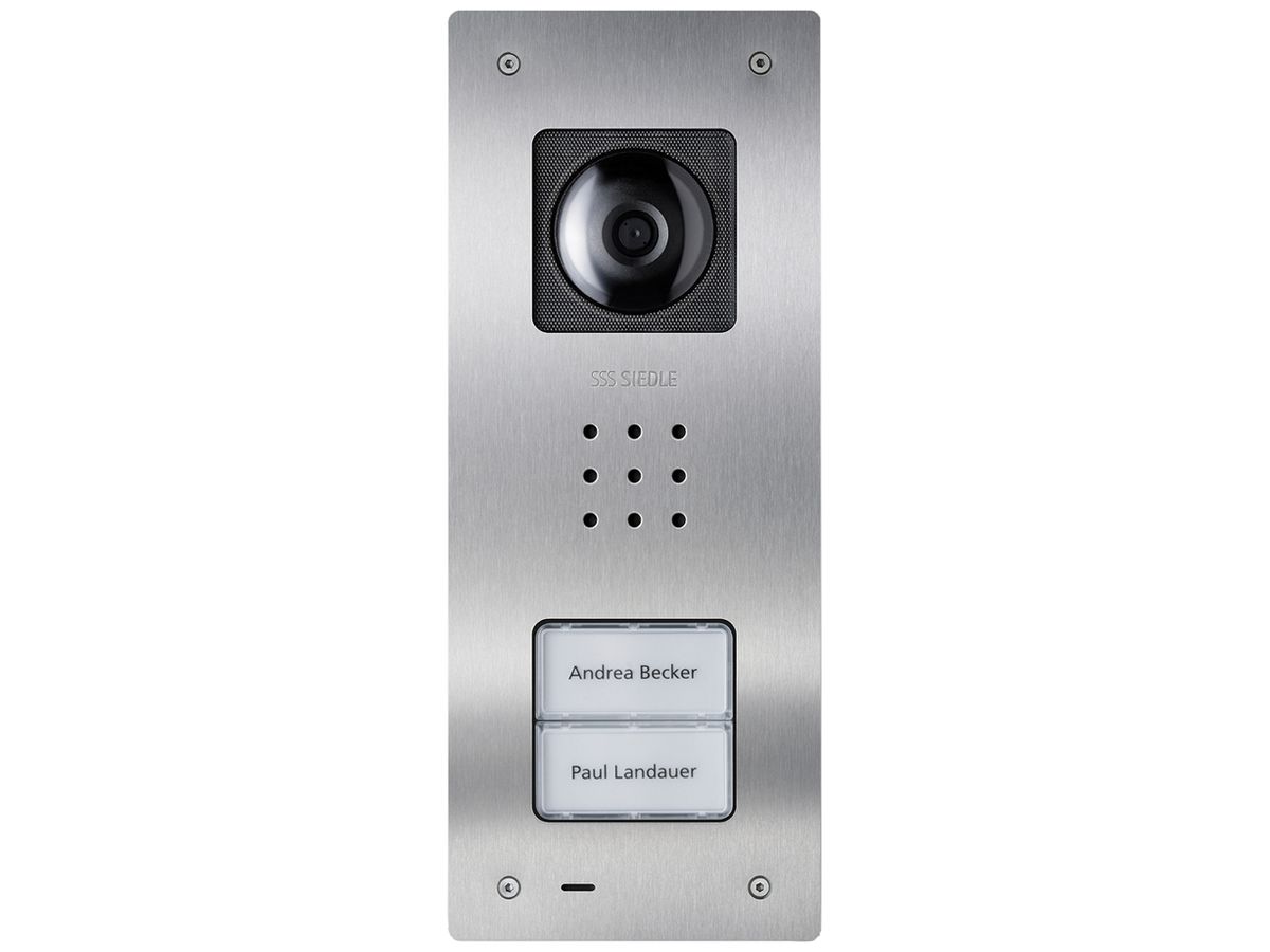 UP-Aussenstation Video Siedle Compact Bus 2 Kamera 12VAC 273×110×49mm IP54
