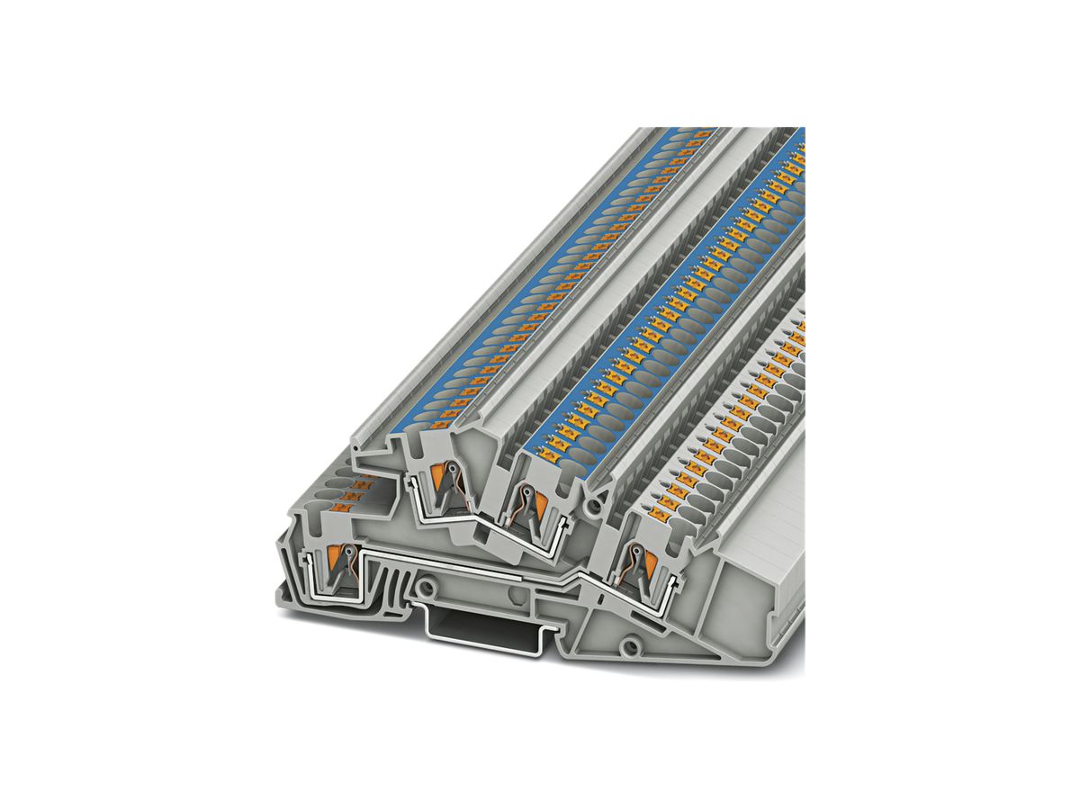 Installationsklemme 0.2…6mm² L/N Push-In grau