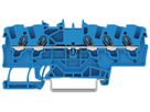 Durchgangs-Reihenklemme WAGO TOPJOB S 1.5mm² 18A 800V 1Etg×5P Ex blau