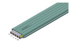 Flachkabel Woertz Power 5×2.5mm² halogenfrei grün B2ca