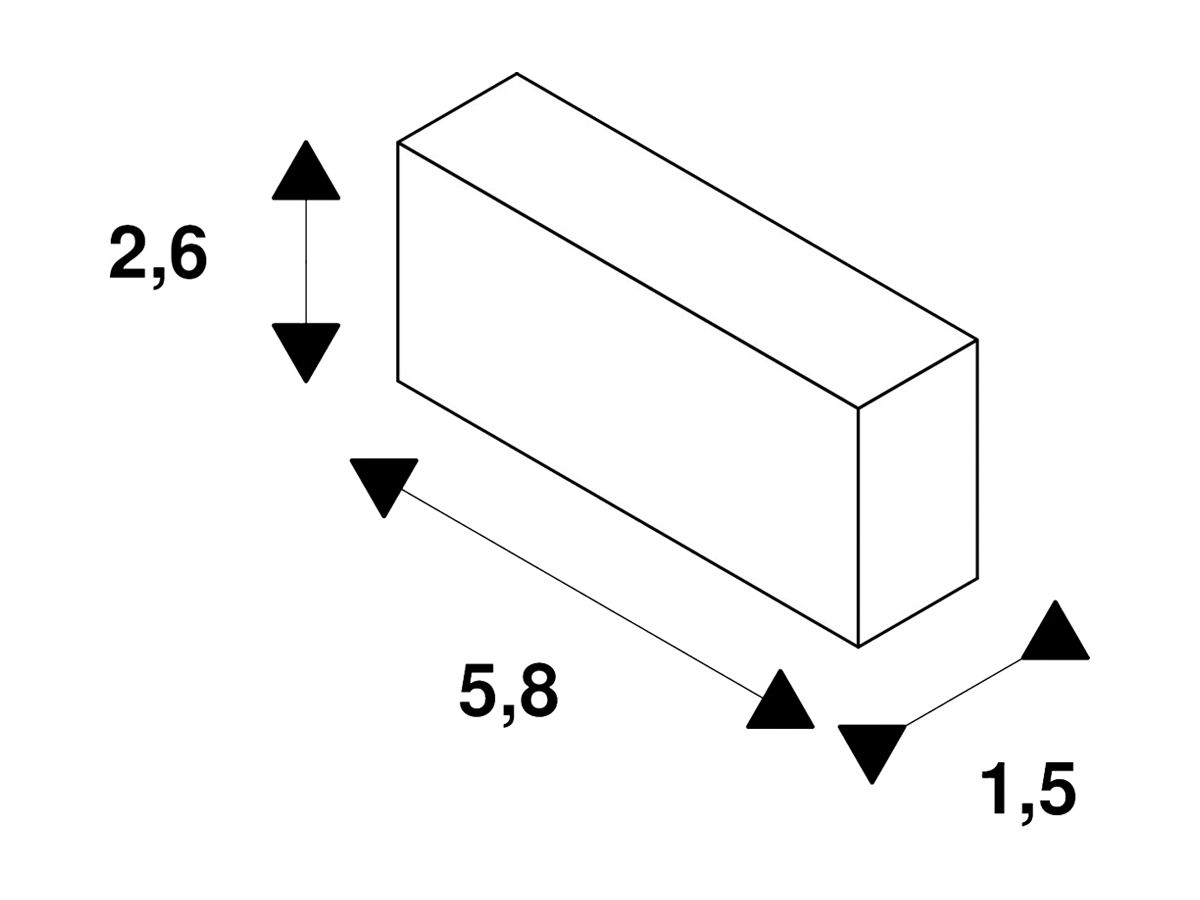 Längsverbinder SLV für AP-Stromschiene EUTRAC 3-phasig, weiss