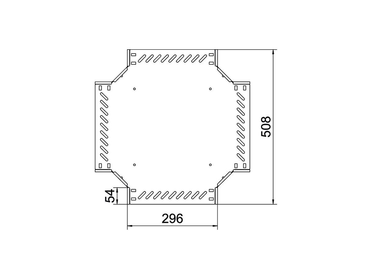 Kreuzstück BET RK 35×300mm Stahl bandverzinkt