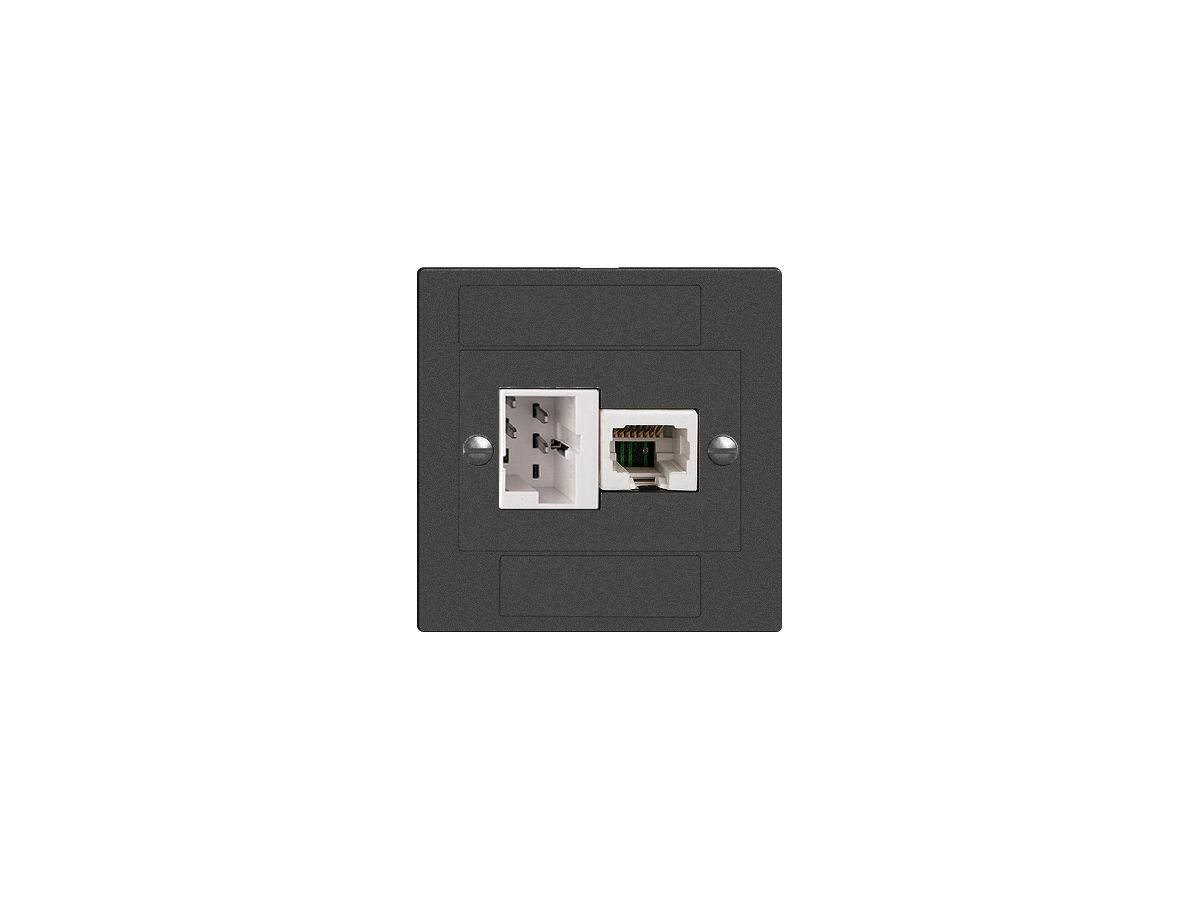 UP-Dose xDSL RJ45/TT83 schwarz, ITplus EDIZIOdue mit Filter