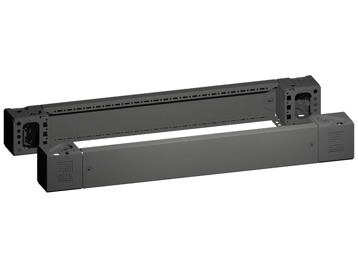 Sockelblende Rittal VX 8660.003 800×100×29mm Vorder/Rück Stahl schwarz 2Stk
