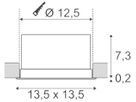 EB-LED-Deckenleuchte SLV VERLUX, 20W 1800lm 3000K IP20 mattweiss