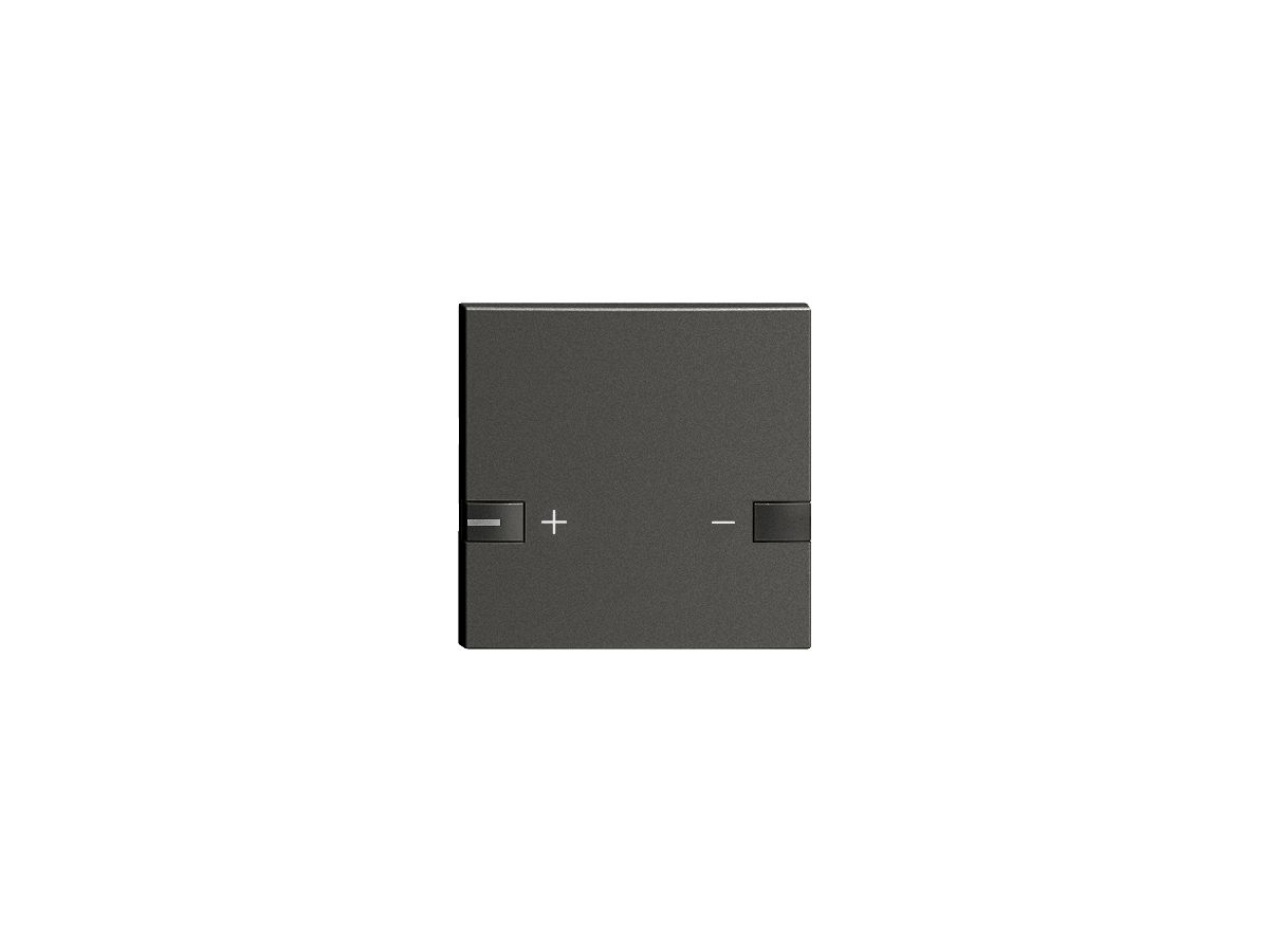 Taste 1/1 ZEP, +/-, 1 LED schwarz
