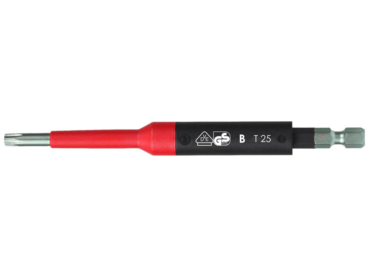 Bit Felo Safety Innensechsrund Torx TX25 125mm 1/4 Zoll 6.3mm 1000V