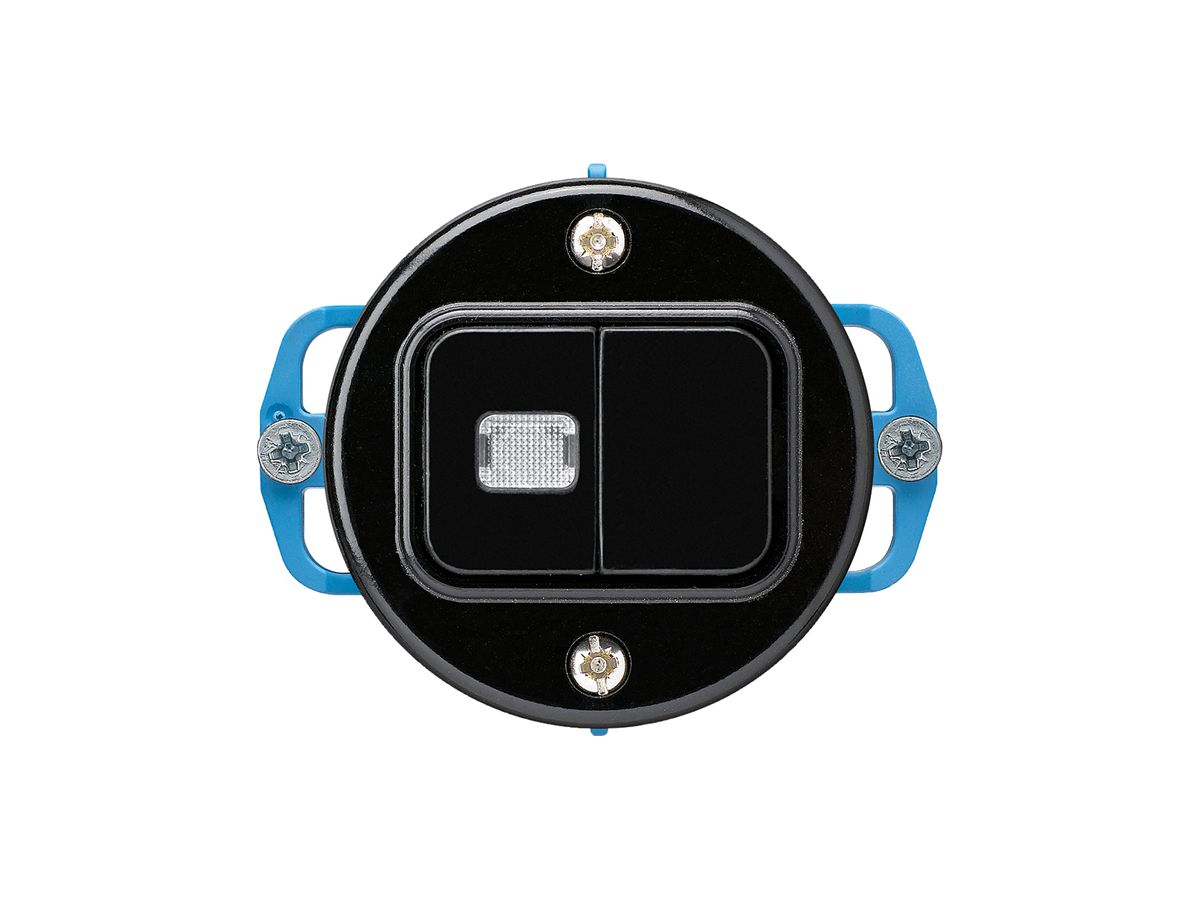 Einsatz zu UP-Leuchttaster basico 2×A-R/1L schwarz 1 Linse