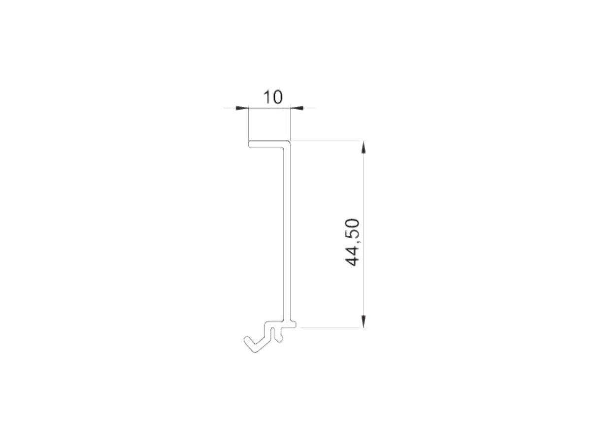 Trennwand Bettermann für GKH 70mm halogenfrei reinweiss