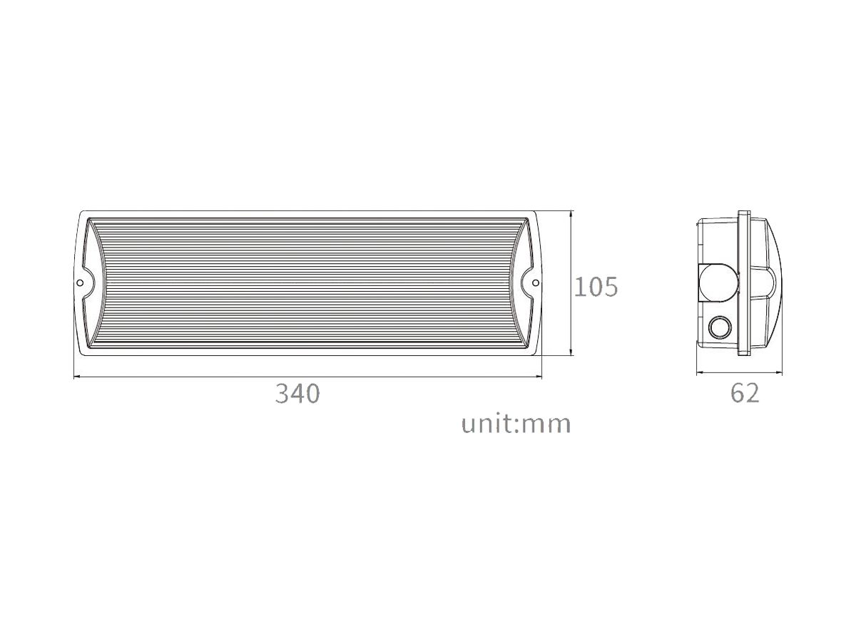 LED-Rettungszeichenleuchte Sylvania LifeSafe IP65 Aufbau/Einbau 200lm 3hPt sz