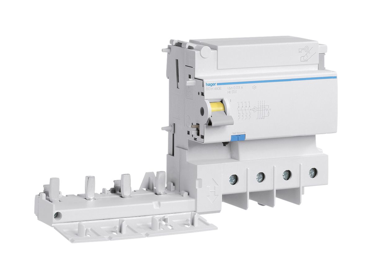 Fehlerstrom-Block Hager 4polig 230…400V 0.03A A 125A
